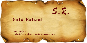 Smid Roland névjegykártya